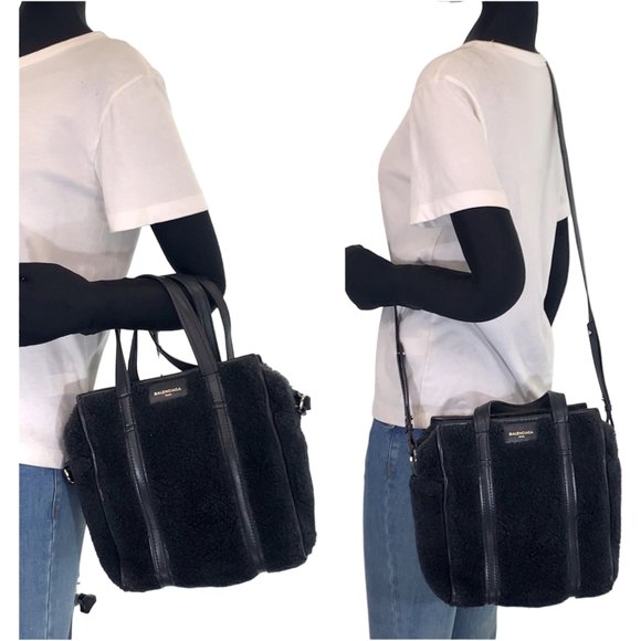 BALENCIAGA Black Leather Shoulder Bag - Picture 6 of 8